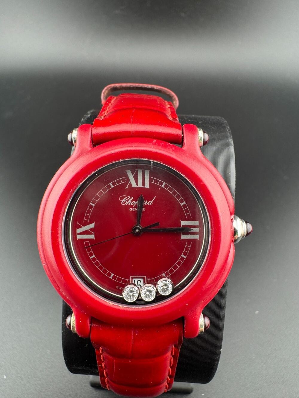 Chopard Be Happy 27/7779 Red Floating Diamond Watch